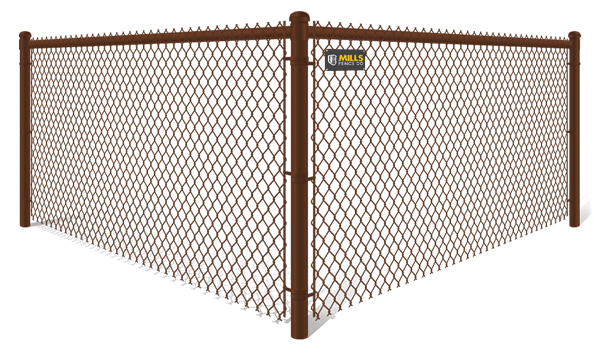 Brown Plastic Chain Link fence contractor in Walton Kentucky