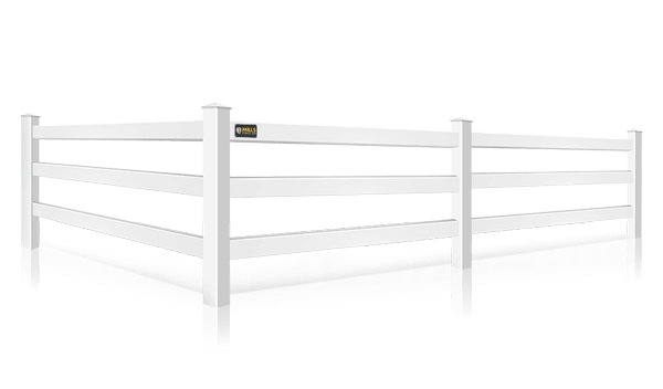 Decorative vinyl rail fence in the Walton Kentucky area.