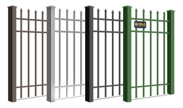 Steel and metal fence powder coating colors in Walton Kentucky