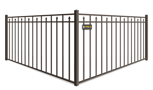 Alternating Extended Pickets aluminum fence company in Walton Kentucky