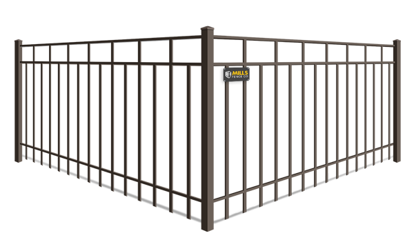 Alternating Picket Flat Top aluminum fence company in Walton Kentucky