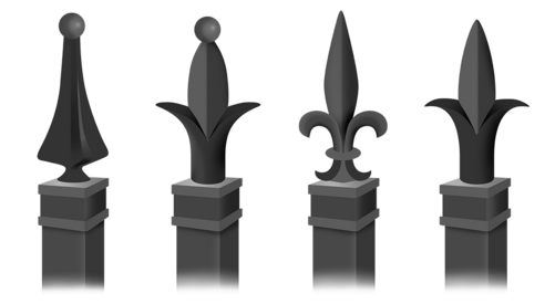 Aluminum fence finials in Walton Kentucky