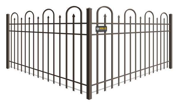 Looped Picket aluminum fence company in Walton Kentucky