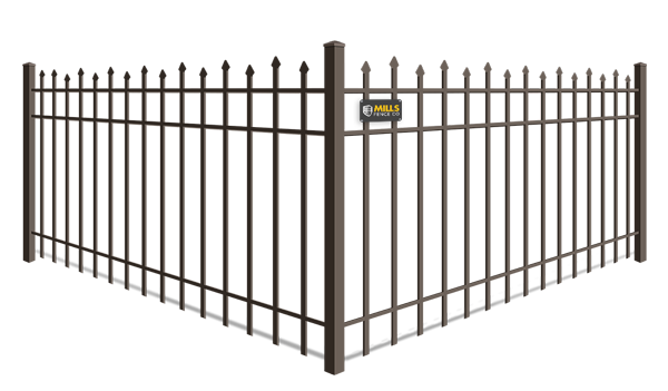 Staggered Picket aluminum fence company in Walton Kentucky