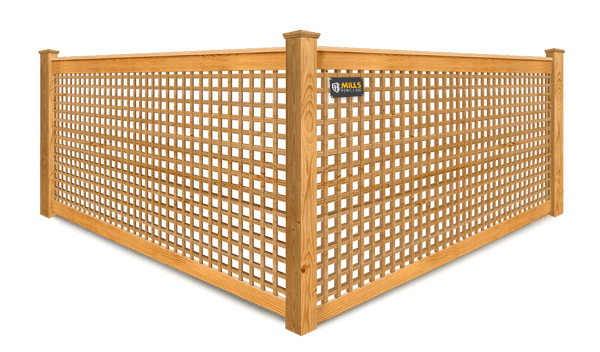 Decorative Lattice wood fence company in Walton Kentucky