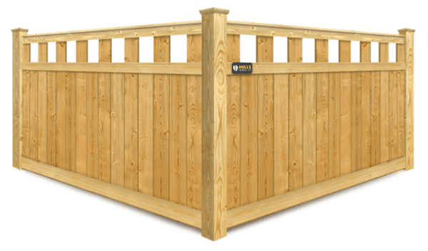 Extended Alternating Pickets wood fence company in Walton Kentucky