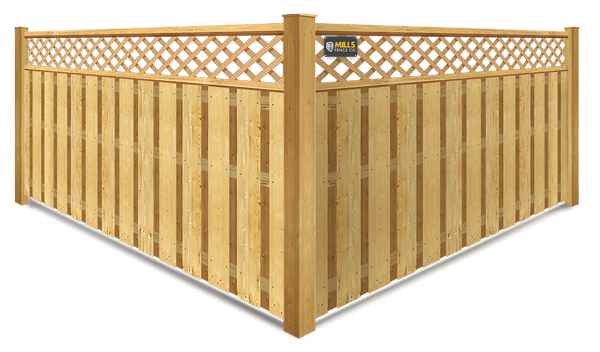 Lattice Top wood fence company in Walton Kentucky
