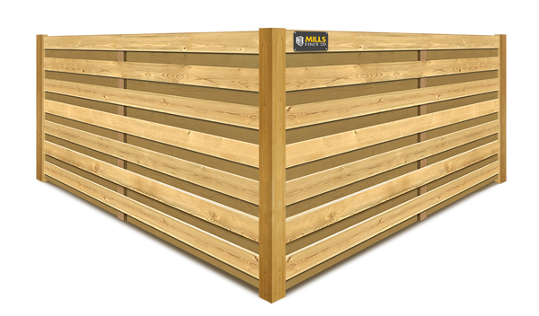 Horizontal Shadowbox wood fence company in Walton Kentucky