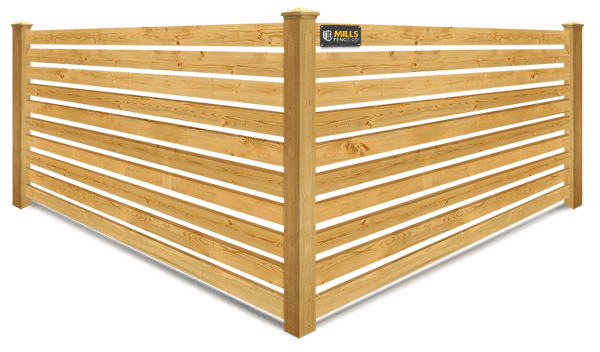 Horizontal Spaced Picket wood fence company in Walton Kentucky