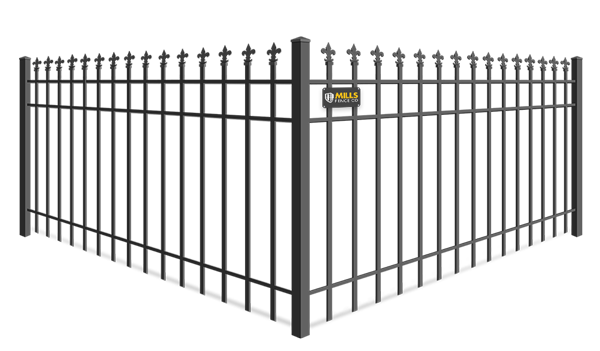 Fleur De Lis Finial wrought iron fence company in Walton Kentucky
