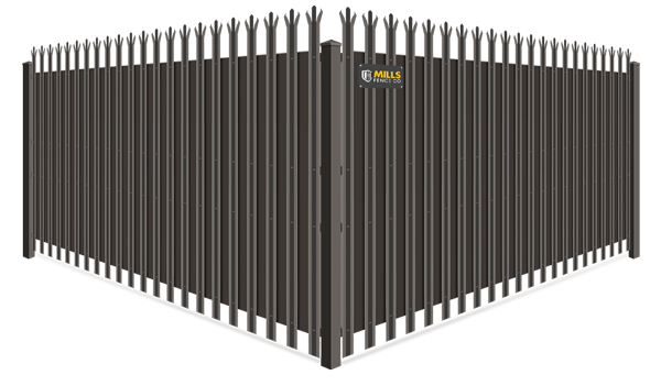 Trident Security With Privacy Slat wrought iron fence company in Walton Kentucky
