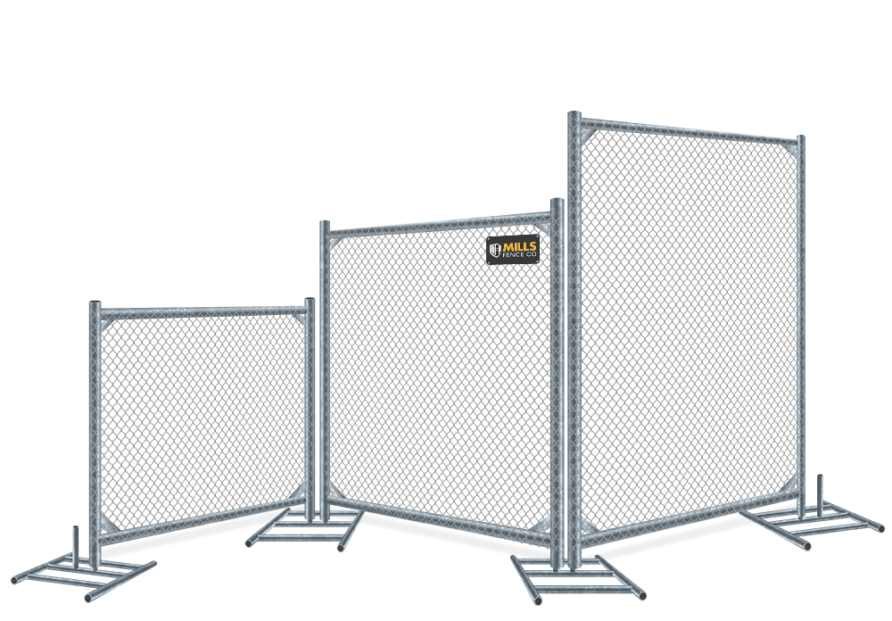 Temporary fence height options Walton Kentucky