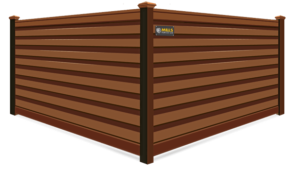 Saddle Horizontal Privacy Trex fence company in Walton Kentucky