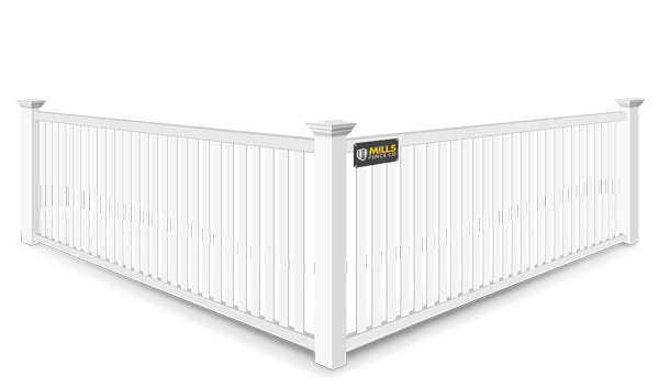 2 Rail Closed Picket vinyl fence contractor in Walton Kentucky