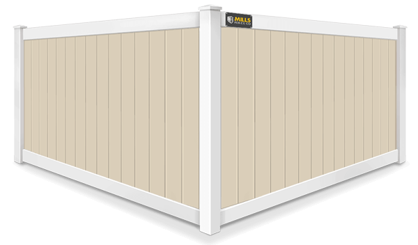 2 Tone Full Privacy vinyl fence contractor in Walton Kentucky