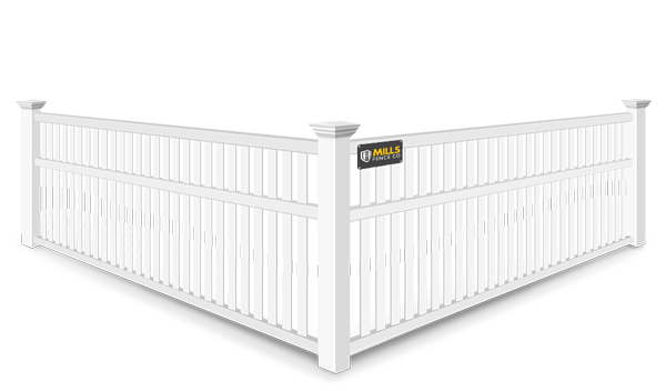 3 Rail Closed Picket vinyl fence contractor in Walton Kentucky