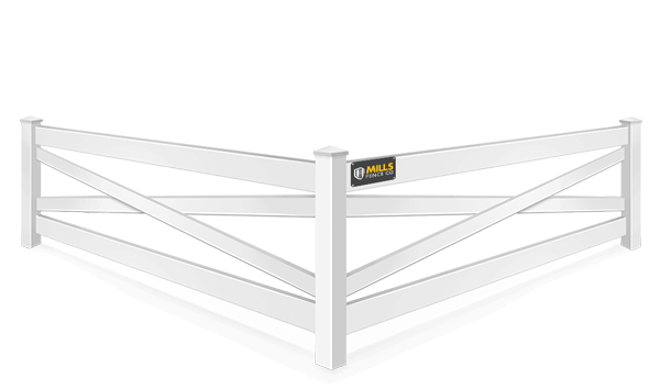 Crossbuck vinyl fence contractor in Walton Kentucky