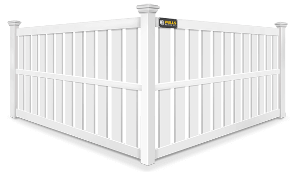 Semi-Privacy vinyl fence contractor in Walton Kentucky