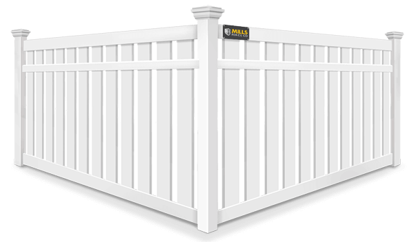 Semi-Privacy vinyl fence contractor in Walton Kentucky